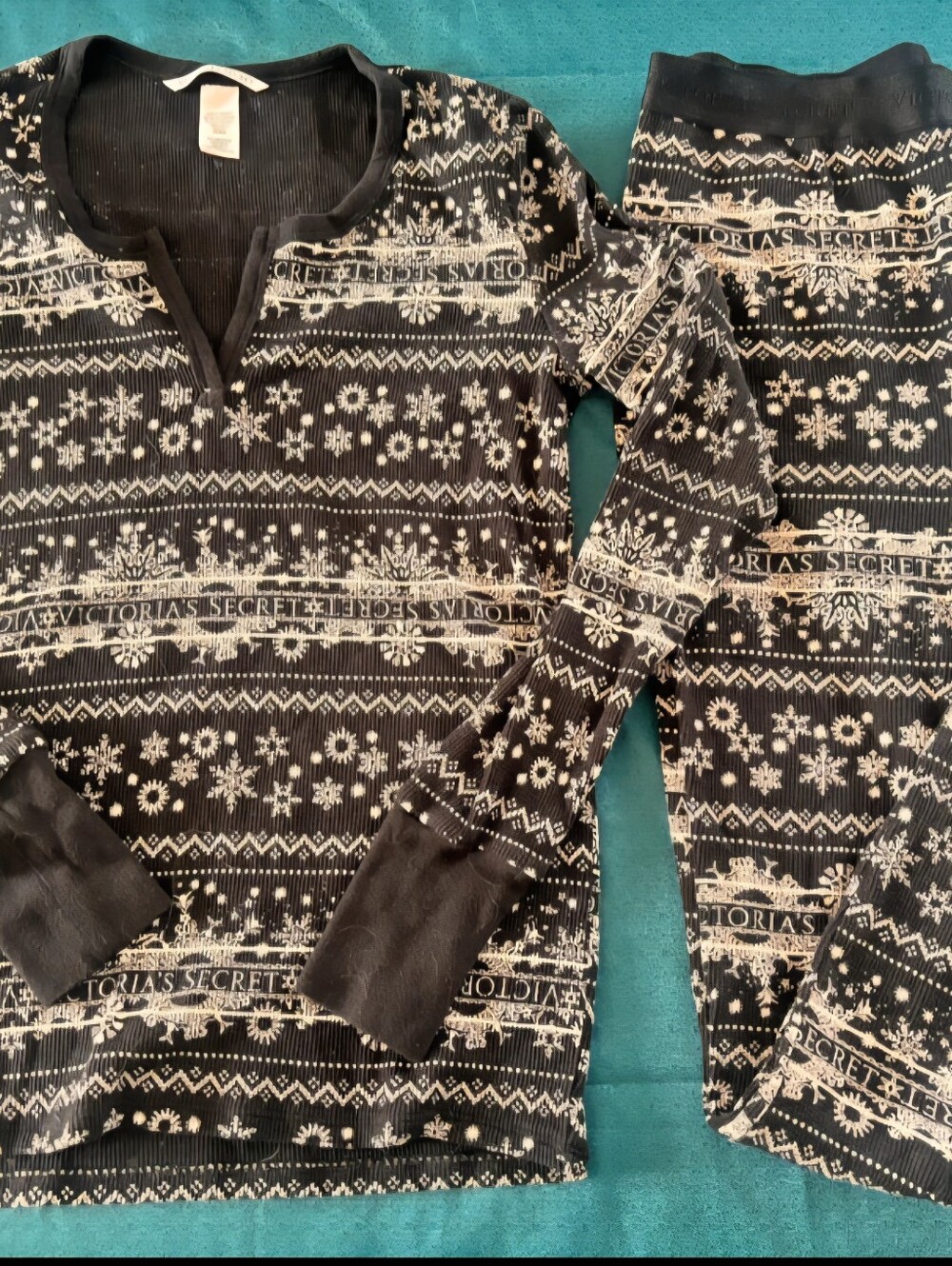 Victorias Secret Thermal Holiday Pajamas